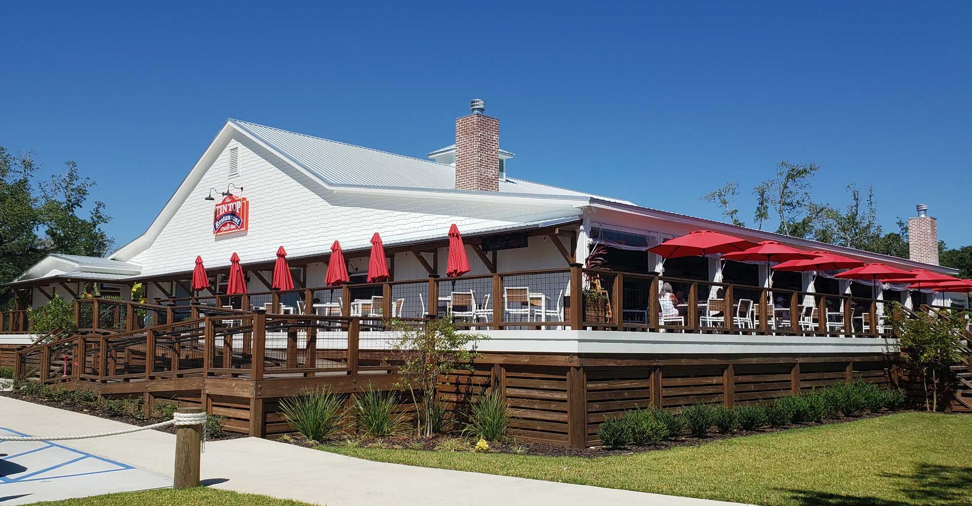 Tin Top patio seating